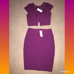 Matching Bebe skirt set 🔥